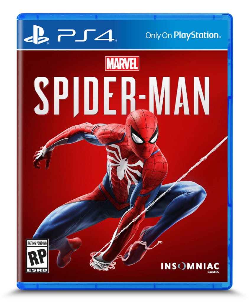 Spiderman PS4 boxart