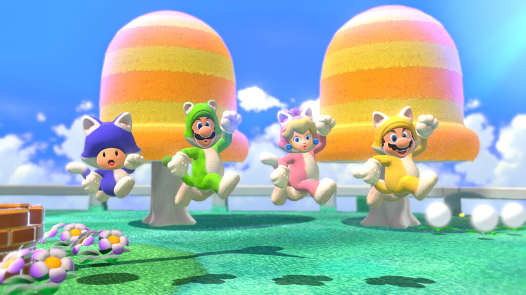 Super Mario 3D World Screenshot 3 Split Screen