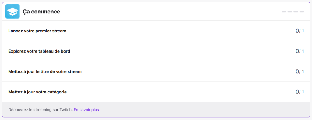 premiers succes Twitch ecran partage
