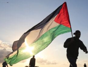 Palestinian Flag Said Khatib Getty Images